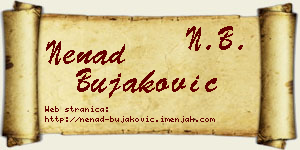 Nenad Bujaković vizit kartica